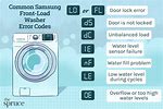 Samsung Washing Machine Error Codes