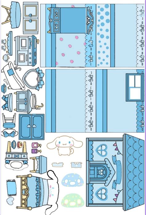 Sanrio Paper Doll House Printable