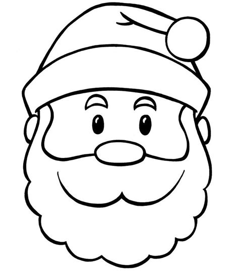 Santa Claus Face Template