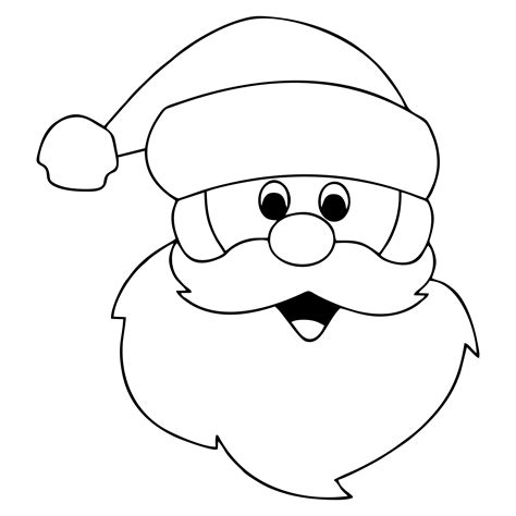 Santa Claus Template Face
