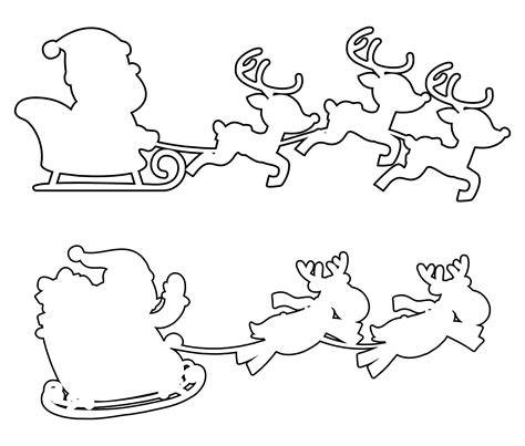Santa Sleigh Templates Free