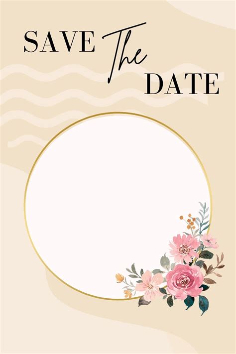 Save The Date Customizable Templates