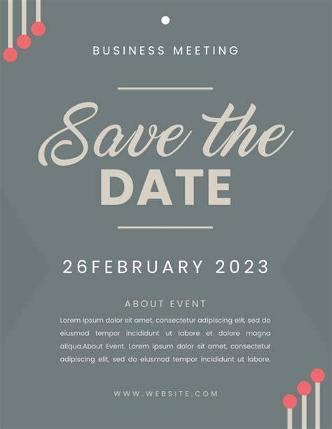 Save The Date Event Flyer Template Free