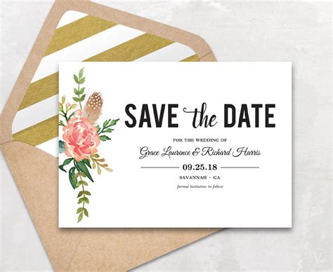 Save The Date Free Templates
