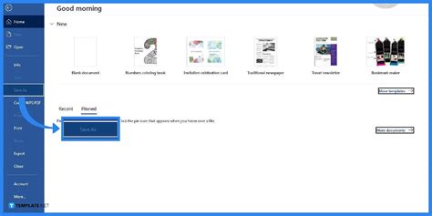 Save Word Document As Template
