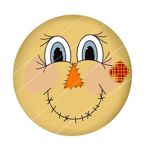 Scarecrow Face Template