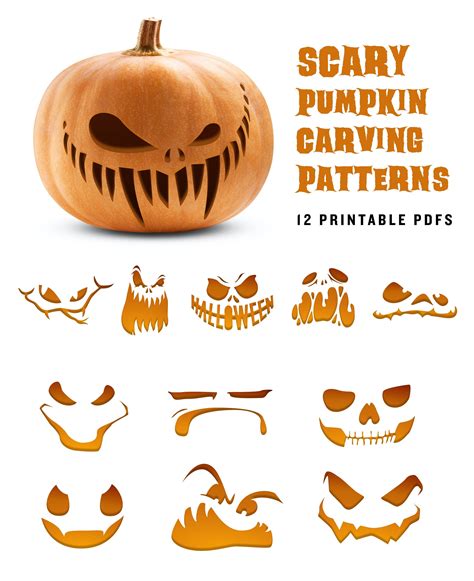Scary Pumpkin Design Templates