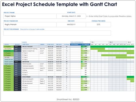 Scheduling Template For Excel