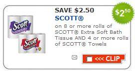 Scott Tissue Coupon $2.50 Off Printable