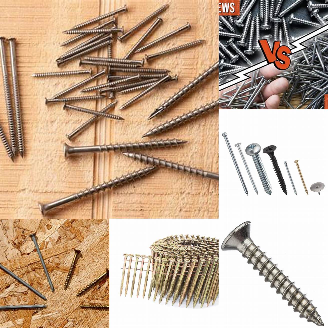 Screws or nails