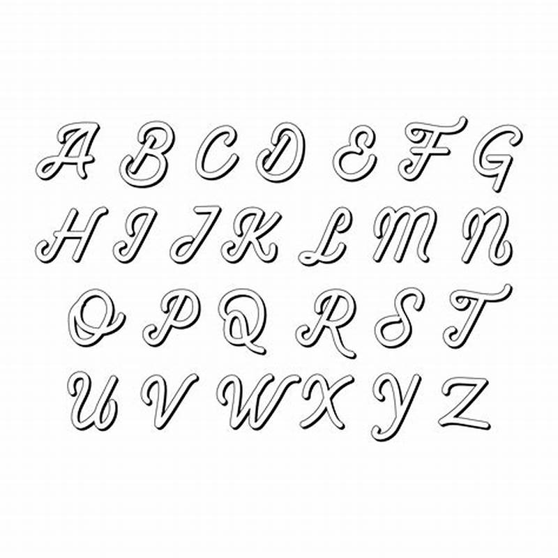 Script Printable Letters