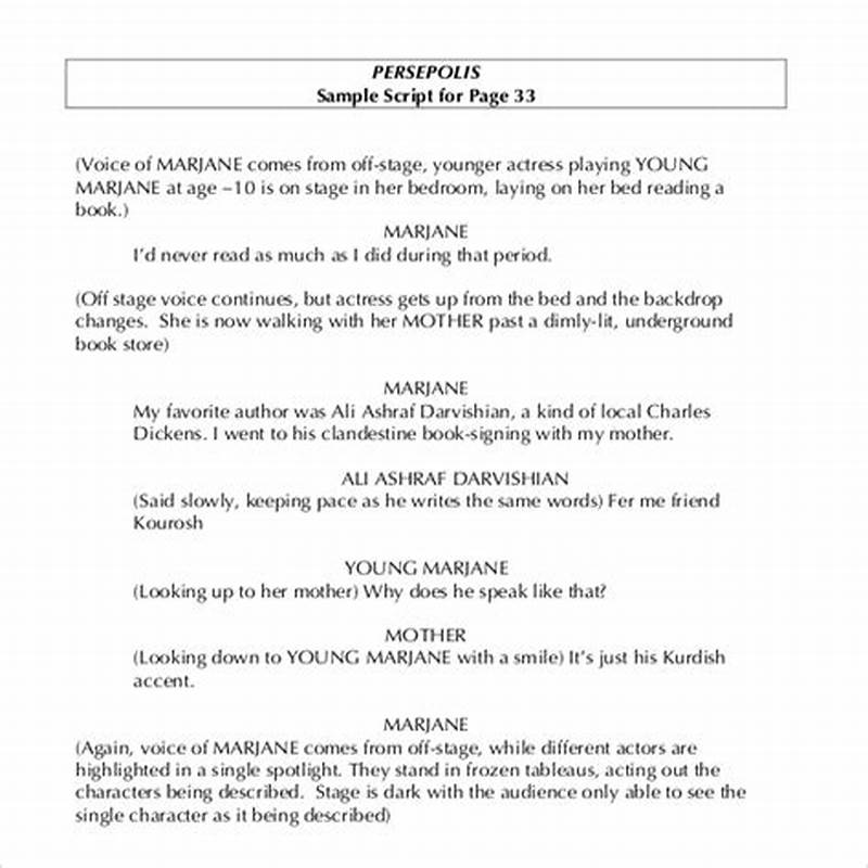 Script Writing Template Free