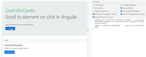 Scroll to element on click in Angular 4