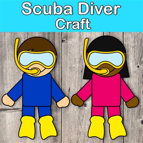 Scuba Diver Template
