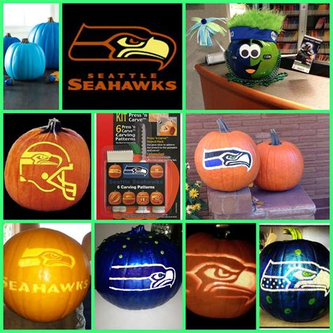 Seahawk Pumpkin Carving Templates
