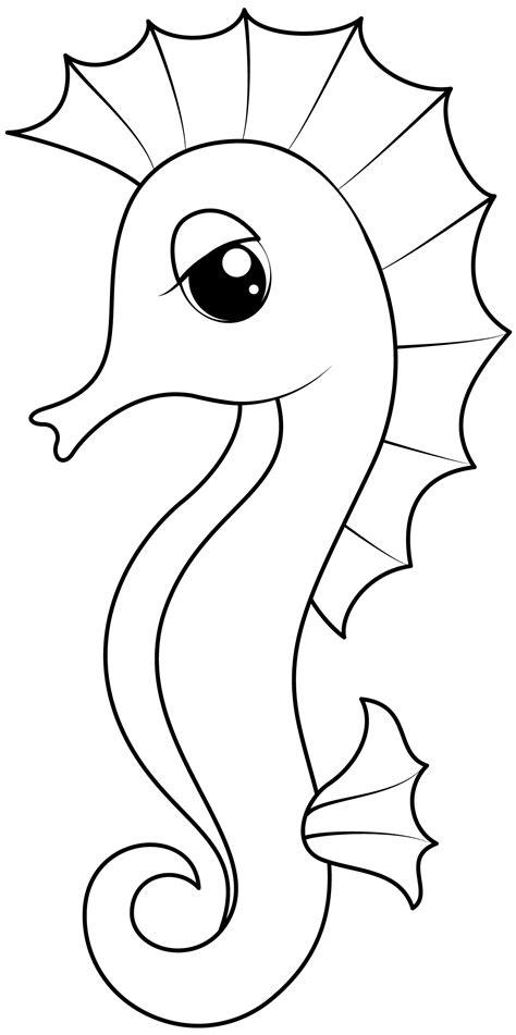 Seahorse Craft Template