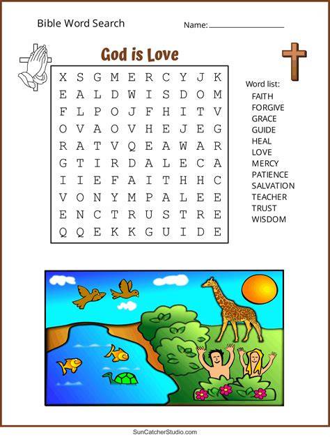 Search And Find Christian Worksheets Free Printable For Kids