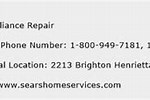 Sears Repair Services Phone Number
