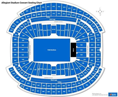 Seat Number Allegiant Stadium Seating Chart