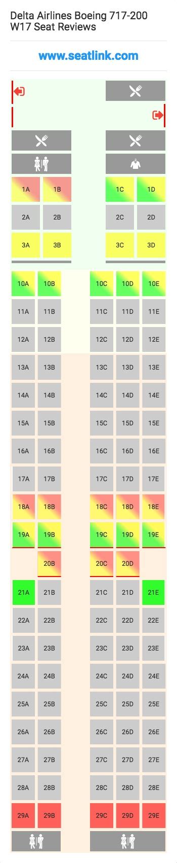 Seating Chart Boeing 717 200