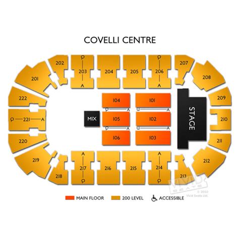Seating Chart Covelli Centre