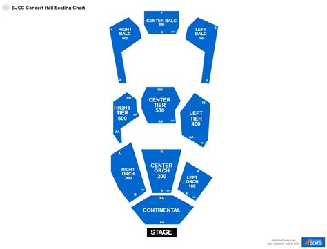 Seating Chart For Bjcc Concert Hall