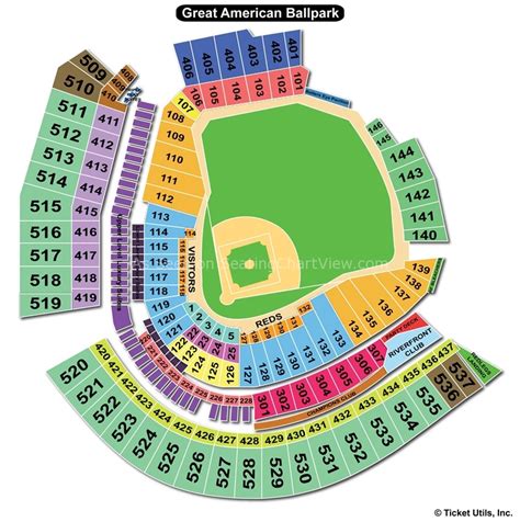 Seating Chart For Great American Ballpark