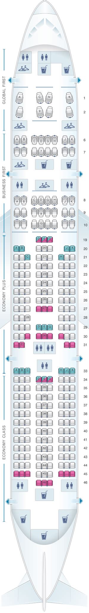 Seating Chart For United Airlines