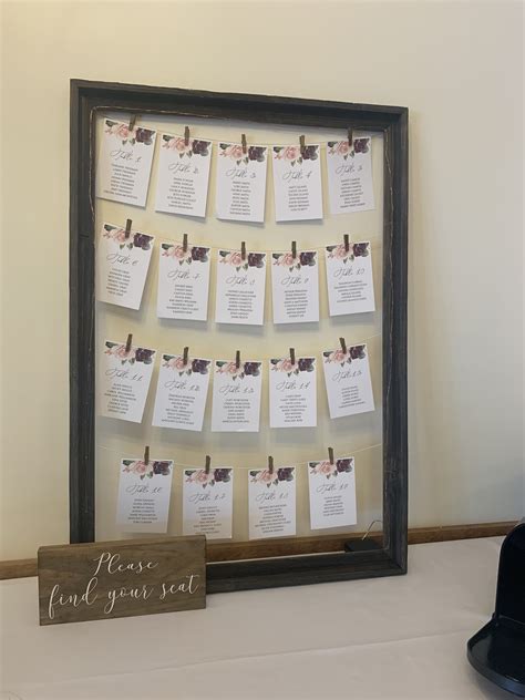 Seating Chart Frame