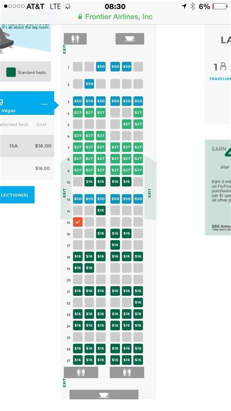 Seating Chart On Frontier Airlines