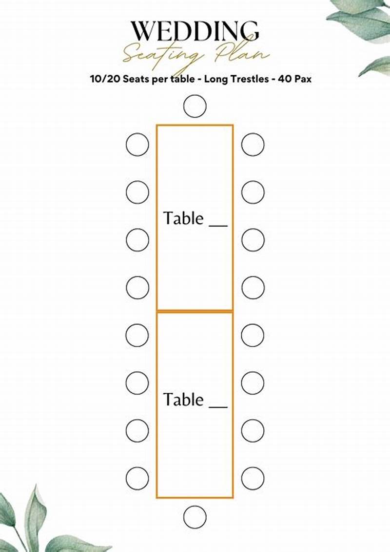 Seating Chart Rectangle Table