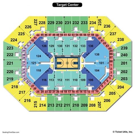 Seating Chart Target Center
