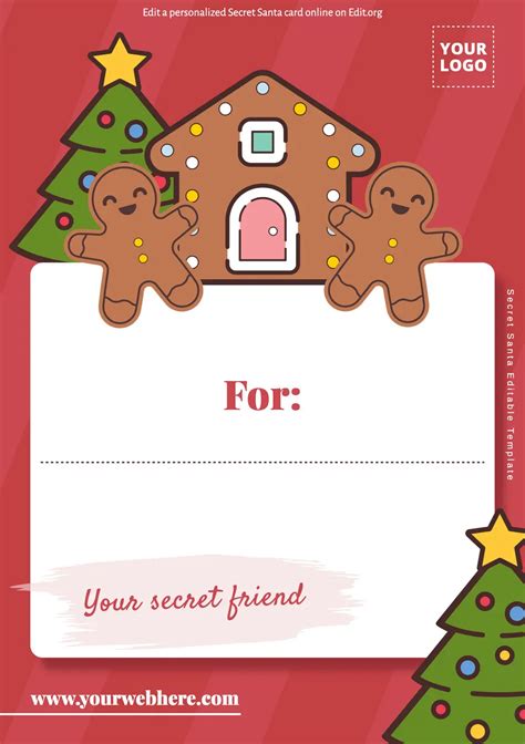 Secret Santa Card Template