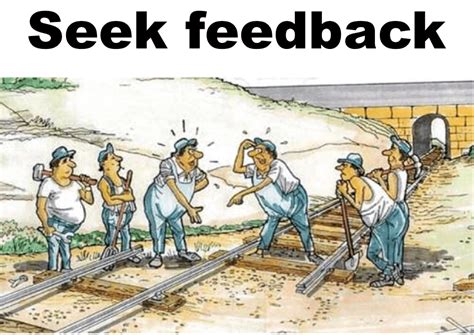 Seek feedback
