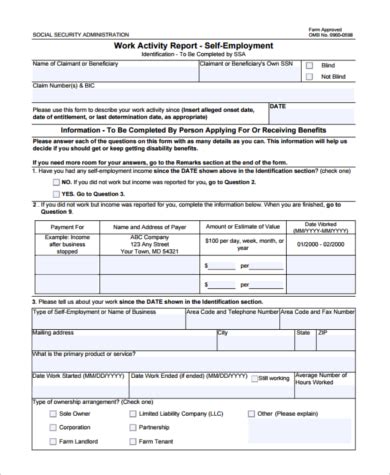 Self Employed Tax Template