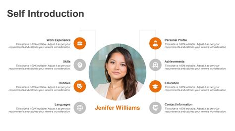 Self Introduction Template Ppt