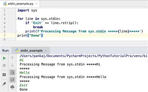 Send string to stdin