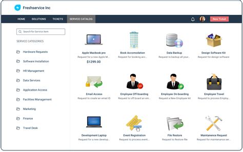 Service Catalog Service Portal