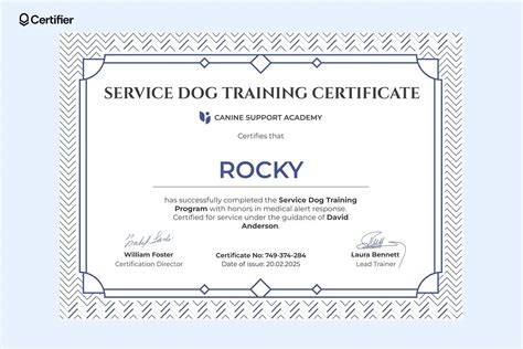 Service Dog Template