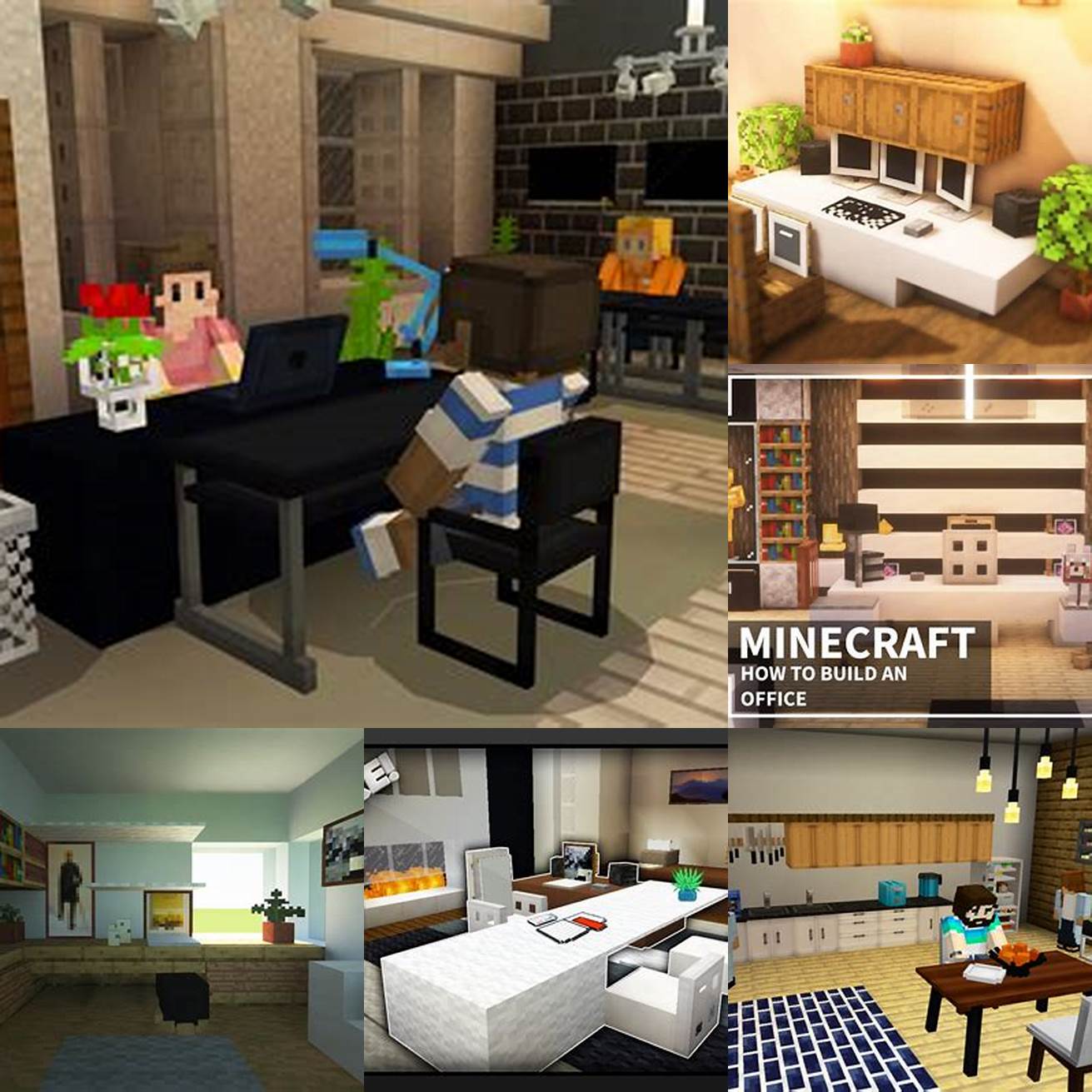 Set up a functional and professional office with the Minecraft Furniture Mod