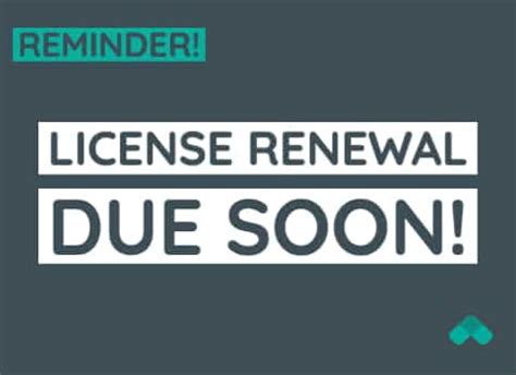 Set Reminders to Renew Your License