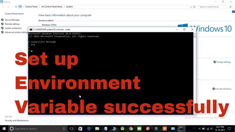 Setting Environment Variables for Node to retrieve