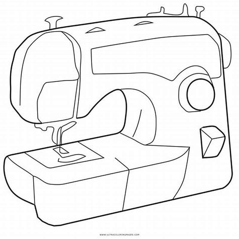 Sewing Machine Coloring Pages