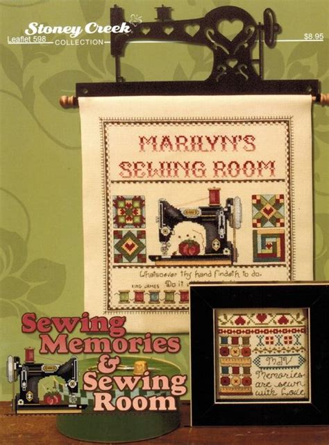 Sewing Pattern Catalog With Cross Stitch And Fabric