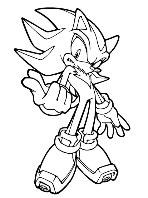 Shadow The Hedgehog Printable