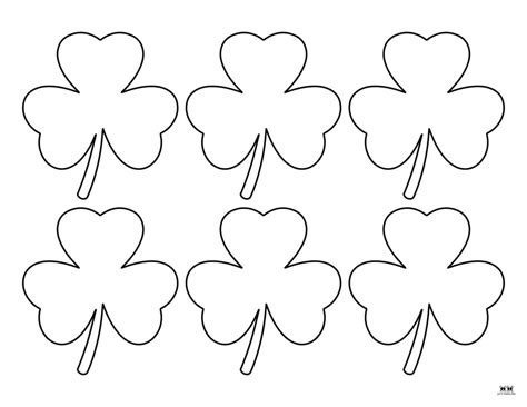 Shamrock Coloring Template