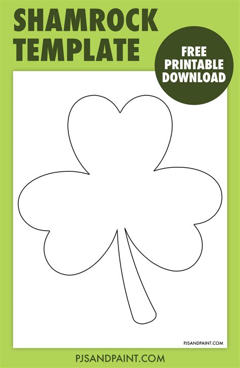 Shamrock Template Free Printable