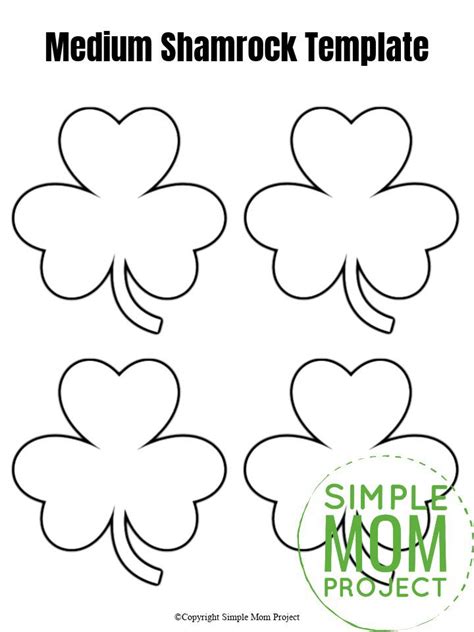 Shamrock Template Printable Free