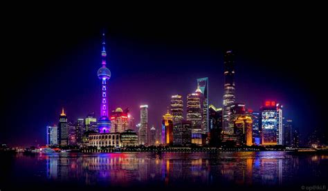 Shanghai Skyline Night