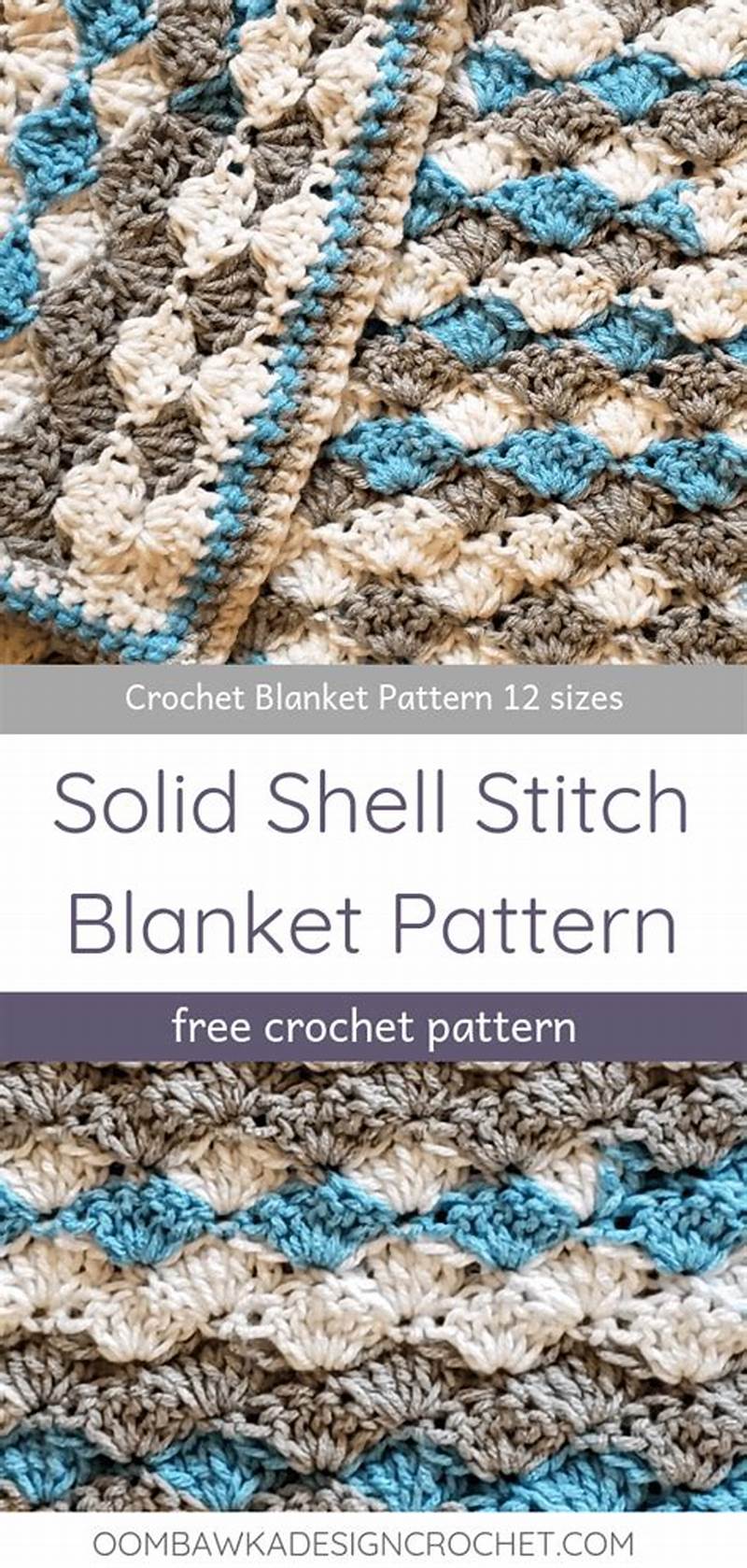 Shell Pattern Crochet Blanket